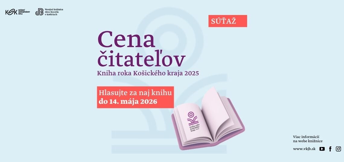 Cena čitateľov Knihy roka Košického kraja 2025